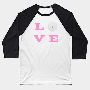 Love Libre - Pink Text Baseball T-Shirt